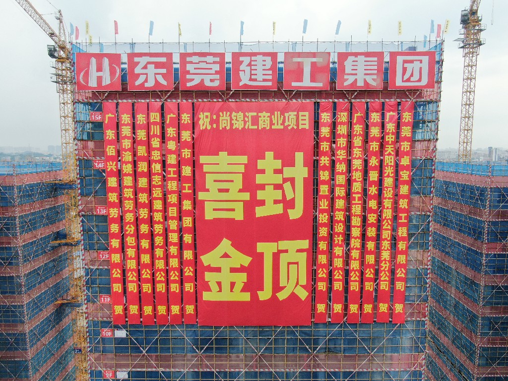 喜封金頂，不負佳期丨茶山尚錦匯項目封頂儀式圓滿舉行(圖20)